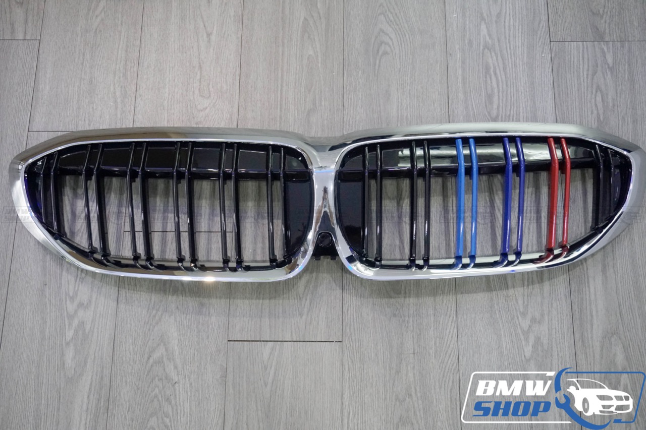 Mặt ca lăng BMW 3 Series G20 pre LCI M-Sport lan kép viền Crom