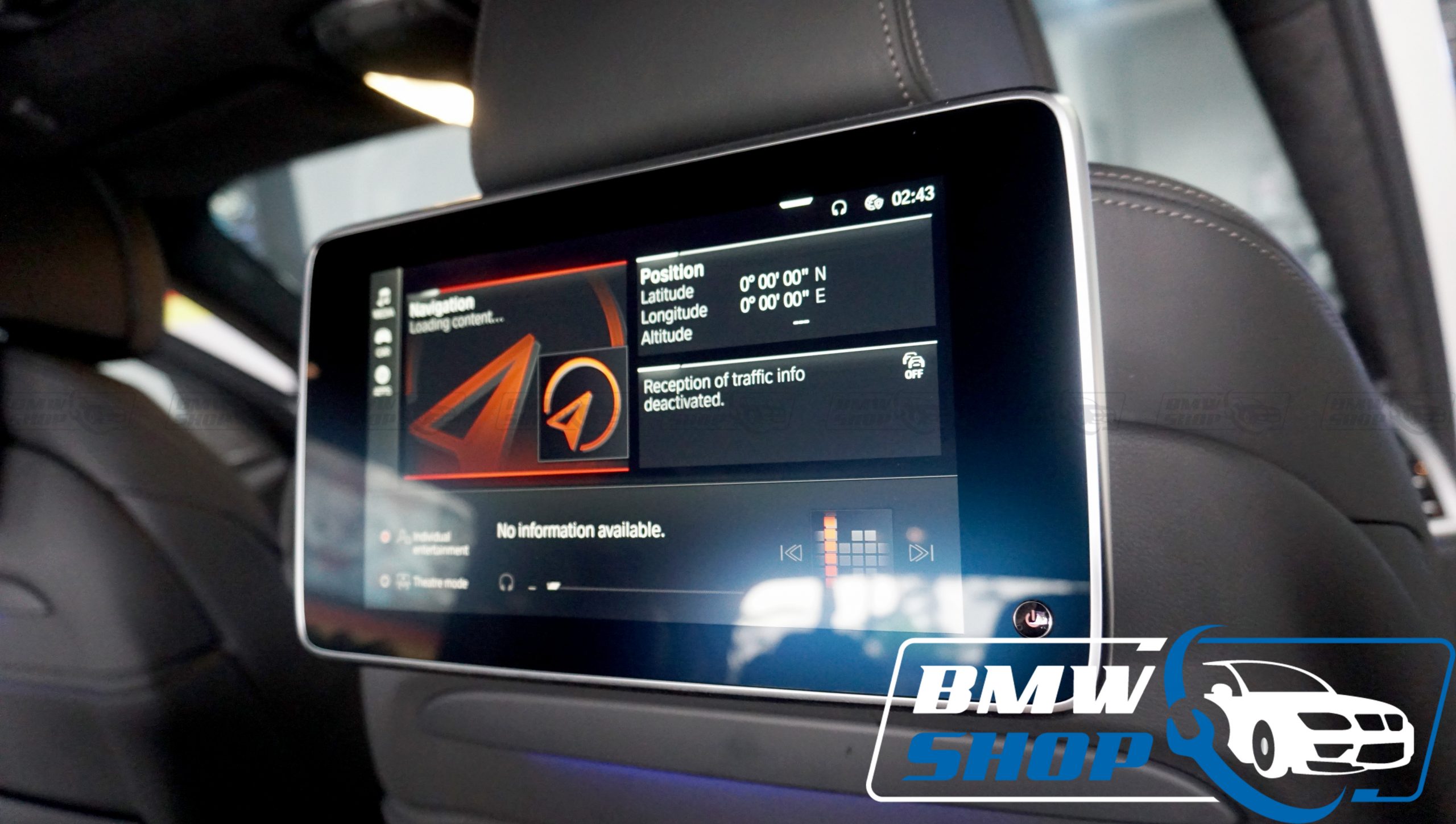 Màn hình gối đầu cho xe BMW (Rear seat entertainment)